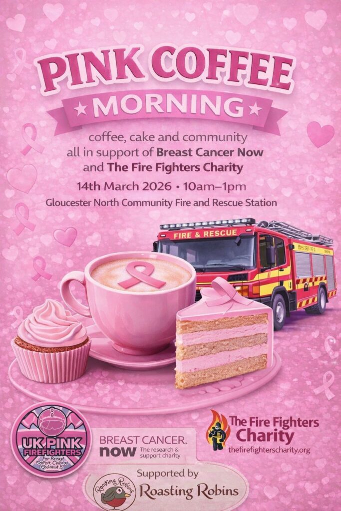 Pink Coffee Morning - Gloucester North Community Fire and Rescue Station